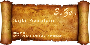 Sajti Zseraldin névjegykártya